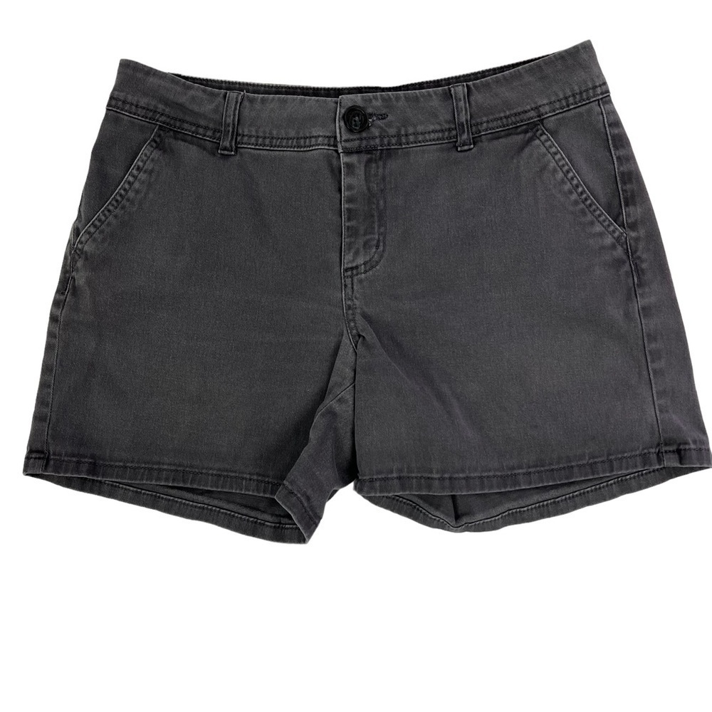 MAURICES Women’s Gray Shorts Sz 6 Pockets Stretch Flat Front